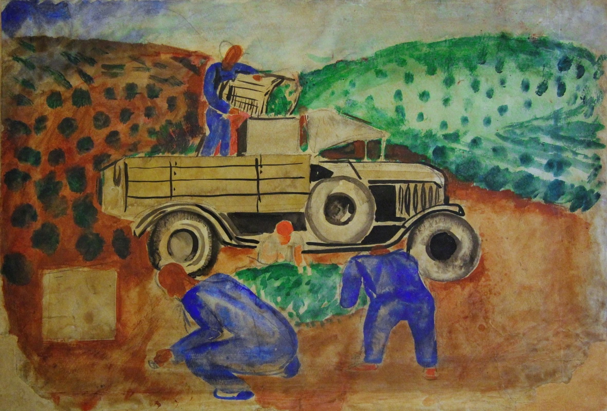 Федор Васильевич Антонов. Чаква. На чайной плантации. 1928.